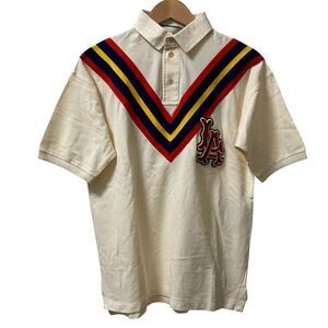 Unused Gucci MLB Collaboration Web Stripe Short Sleeve Polo Shirt 535833 Size